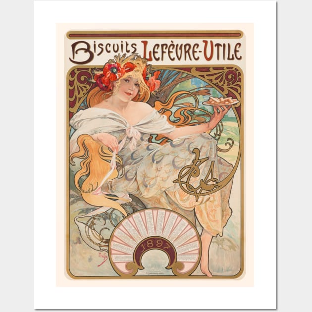 Biscuits Lefevre Utile (1897) Wall Art by WAITE-SMITH VINTAGE ART